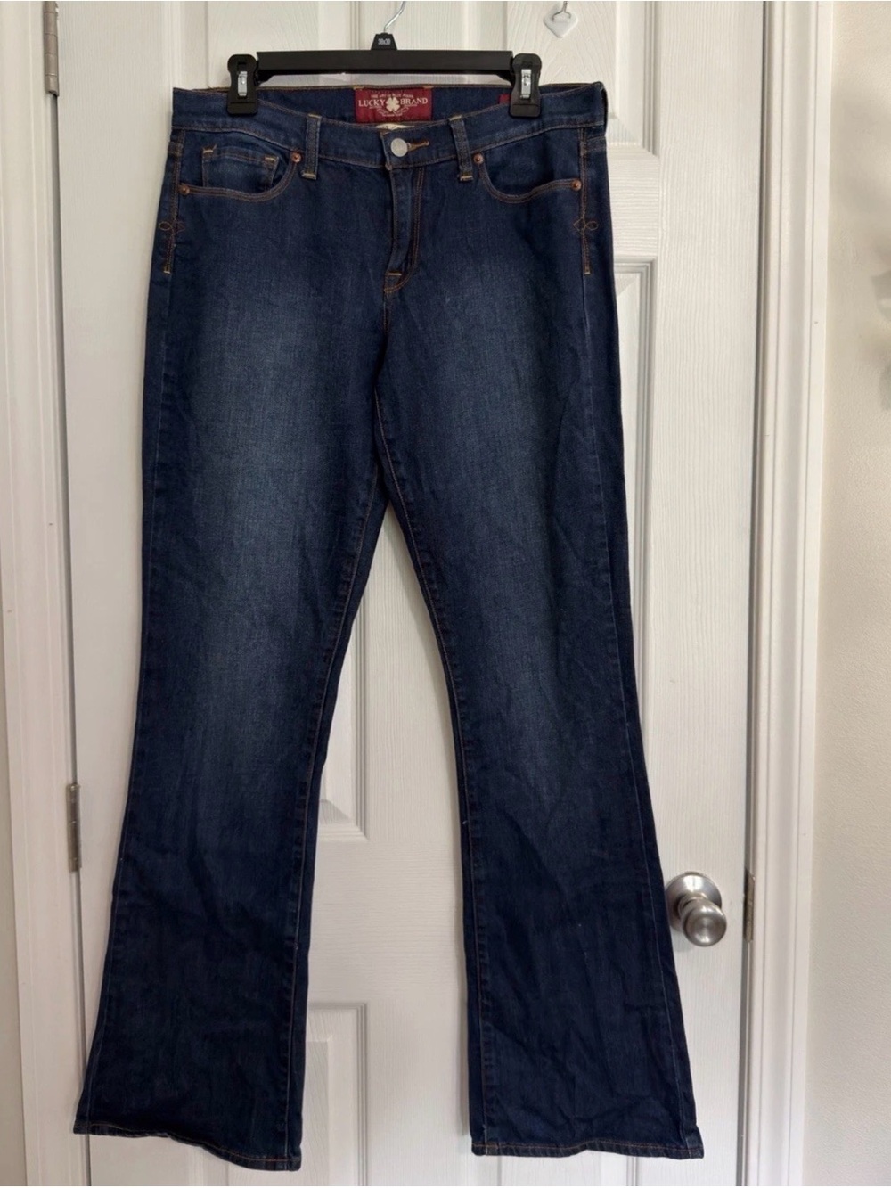 Lucky Brand Women's Sofia Bootcut Denim Jeans Dark Wash Blue Size 12/31 Long